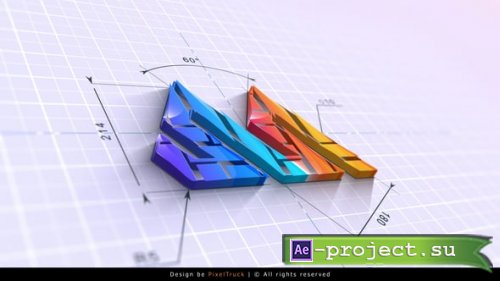 Videohive - Blueprint Logo Reveal 3D - 55544358 - Project for After Effects