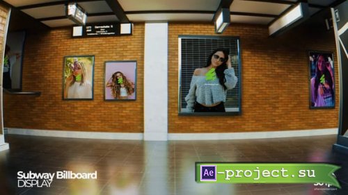 Videohive - Subway Billboard Mockup Premiere - 55728513 - Premiere Pro Templates