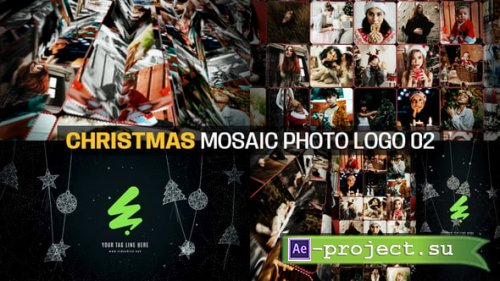 Videohive - Christmas Mosaic Photo Logo 02 - 55725863 - Premiere Pro Templates