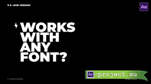 Videohive - Bold Text Animation  AE - 55753677 - Project for After Effects