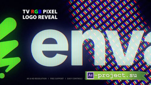 Videohive - RGB_Pixel Logo Reveal - 55748252 - Project for After Effects