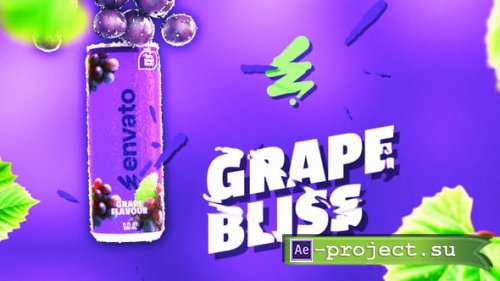 Videohive - Grape Bliss Can Mockup - 55765259 - Project for After Effects