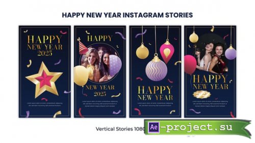 Videohive - Happy New Year 2025 Instagram Stories - 55782871 - Project for After Effects