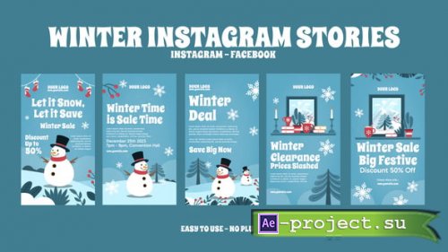 Videohive - Winter Instagram Stories - 55785659 - Project for After Effects