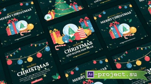 Videohive - Merry Christmas Instagram Post | Christmas Social Media Post - 55812501 - Project for After Effects