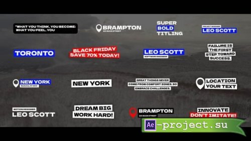 Videohive - Titles For Everything | AE - 55812785 - Project for After Effects