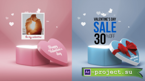 Videohive - Valentine's Gift Box - 25583917 - Project for After Effects