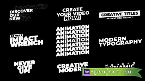 Videohive - Titles | AE - 55833631 - Project for After Effects