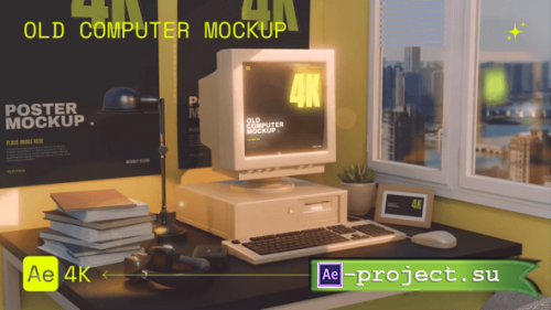 Videohive - Old Computer Mockup - 55795617 - Project for After Effects