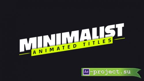 Videohive - Animated Titles - 55832800 - Project for After Effects