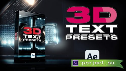 Videohive - 3D Titles. Vol. 1 - 55830153 - Project for After Effects