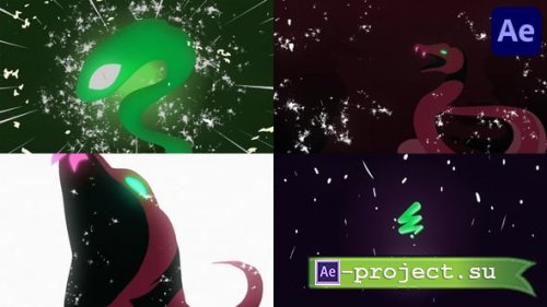 Videohive - New Year Snake Opener | After Effects - 55821305 - Project for After Effects