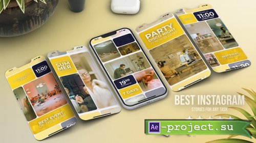 Videohive - Instagram Vertical Reels Yellow - 55784160 - Project for After Effects