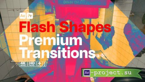 Videohive - Premium Transitions Flash Shapes - 55835715 - Project for After Effects