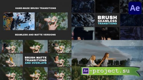 Videohive - Hand-Made Brush Transitions And Overlays | After Effects - 55878178 - Project for After Effects