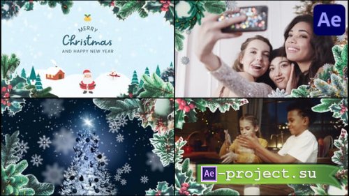 Videohive - Christmas Wreath Frames | After Effects - 55878590 - Project for After Effects