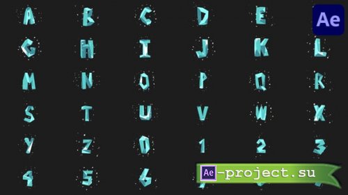 Videohive - Christmas Ice Font Alphabet | After Effects - 55841598 - Project for After Effects