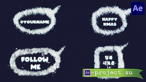 Videohive - Christmas Snow Speech Bubbles | After Effects - 55861342 - Project for After Effects