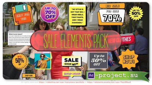 Videohive - Fashion Sale - Elements PACK - 55879959 - Project for After Effects