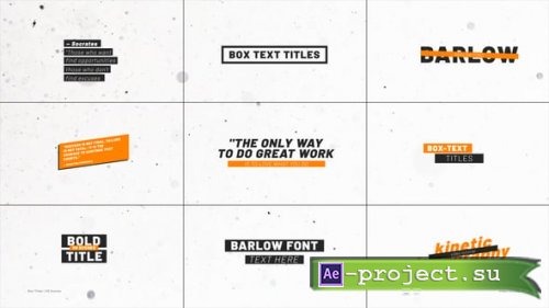 Videohive - Box Titles 2.0 | After Effects - 55849987 - Project for After Effects