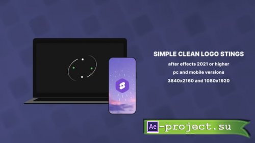 Videohive - After Effects Simple Clean Logo Stings for PC and Mobile - 55846917 - Project for After Effects