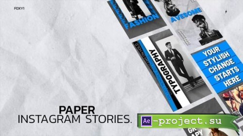 Videohive - Paper Instagram Stories - 55864764 - Project for After Effects