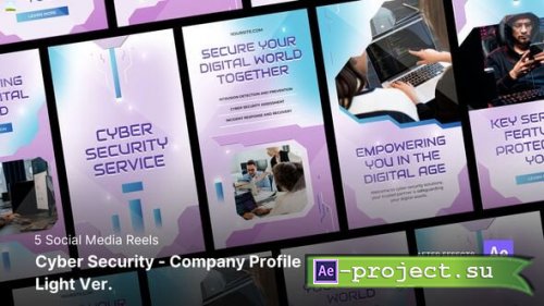 Videohive - Social Media Reels - Cyber Security - Company Profile Light Ver After Effects Project Files - 55421155 - Project for After Effects