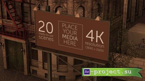 Videohive - City Billboards Mock-Up Pack - 55888801 - Project for After Effects