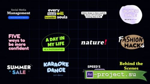 Videohive - Social Media Titles - 55868991 - Project for After Effects