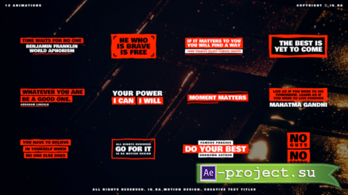 Videohive - Creative Text Titles - 55903793 - Project for After Effects