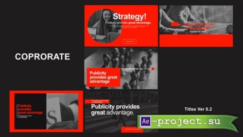 Videohive - Corporate Titles 0.2 - 55904053 - Project for After Effects