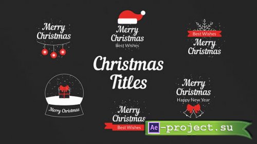 Videohive - Christmas Titles - 55903384 - Project for After Effects