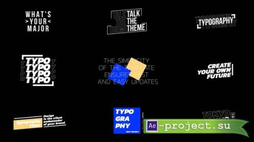 Videohive - Typography Titles - 55958617 - Project for After Effects