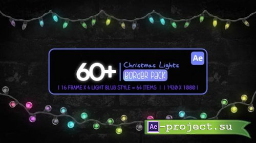 Videohive - Christmas Border Lights Pack - 55868671 - Project for After Effects