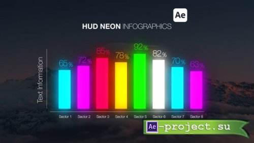 Videohive - HUD Neon Infographics - 55977233 - Project for After Effects