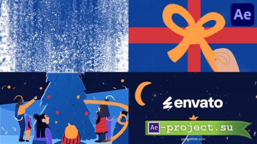 Videohive - New Year Tree Logo Opener | After Effects - 55954570 - Project for After Effects