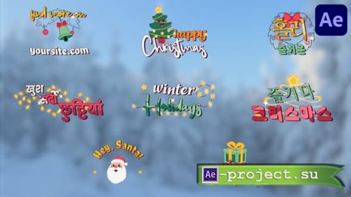 Videohive - Christmas Titles for After Effects - 55952353 - Project for After Effects