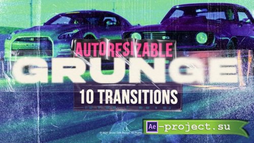 Videohive - Grunge Transitions - 55972661 - Project for After Effects