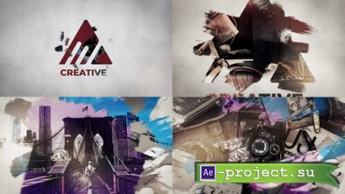 Videohive - Brush Slideshow Intro - 55942290 - Project for After Effects