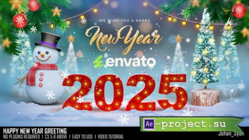 Videohive - Happy New Year Greeting - 55988536 - Project for After Effects