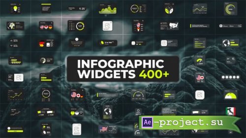 Videohive -Infographics Pack - Glass Widgets - 55991957 - Project for After Effects