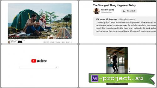 Videohive - Youtube Mockup | - 56002102 - Project for After Effects
