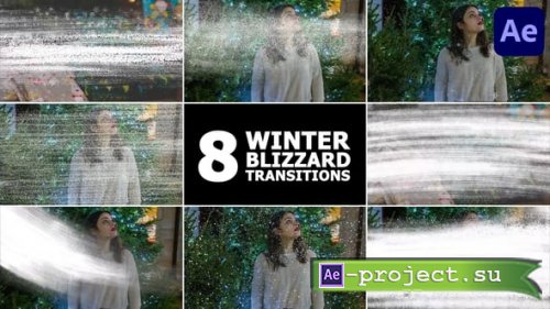 Videohive - Winter Blizzard Transitions | After Effects - 56022226 - Project for After Effects