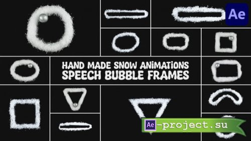 Videohive - Snow Speech Bubbles for After Effects - 56006247 - Project for After Effects