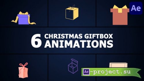 Videohive - Christmas Giftbox Animations | After Effects - 56022305 - Project for After Effects