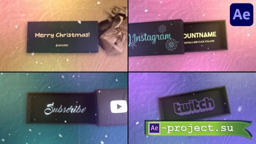 Videohive - New Year Gift Box Logo for After Effects - 56022778 - Project for After Effects