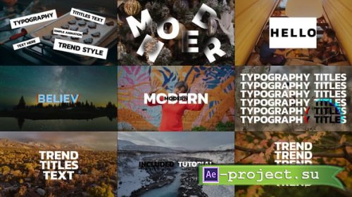 Videohive - Kinetic Typography Titles | AE - 56008210 - Project for After Effects