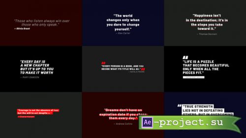 Videohive - Quotes Titles 3.0 | After Effects - 56011316 - Project for After Effects