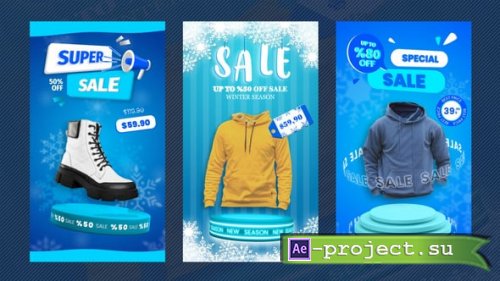 Videohive - Winter Sale Stories - 56013045 - Project for After Effects