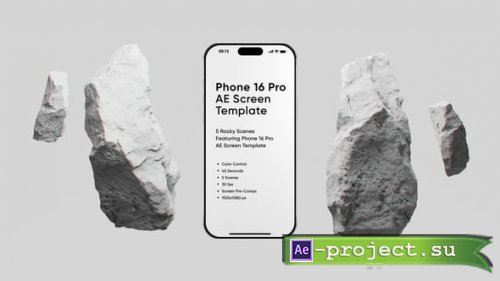 Videohive - Phone 16 Pro AE Screen Mockup Template - 56017874 - Project for After Effects